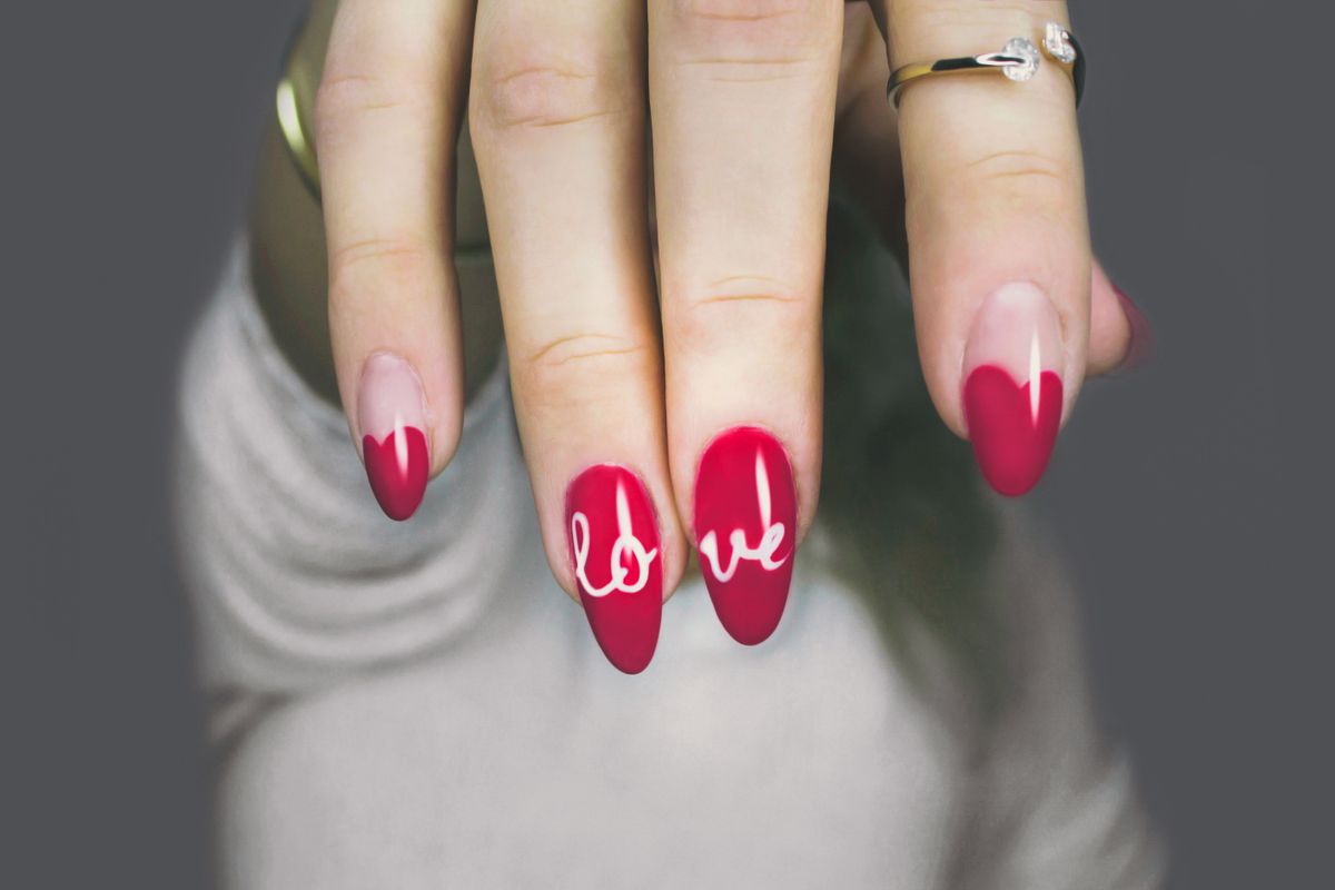 Manicure result at Get Nailed Salon, Roseville